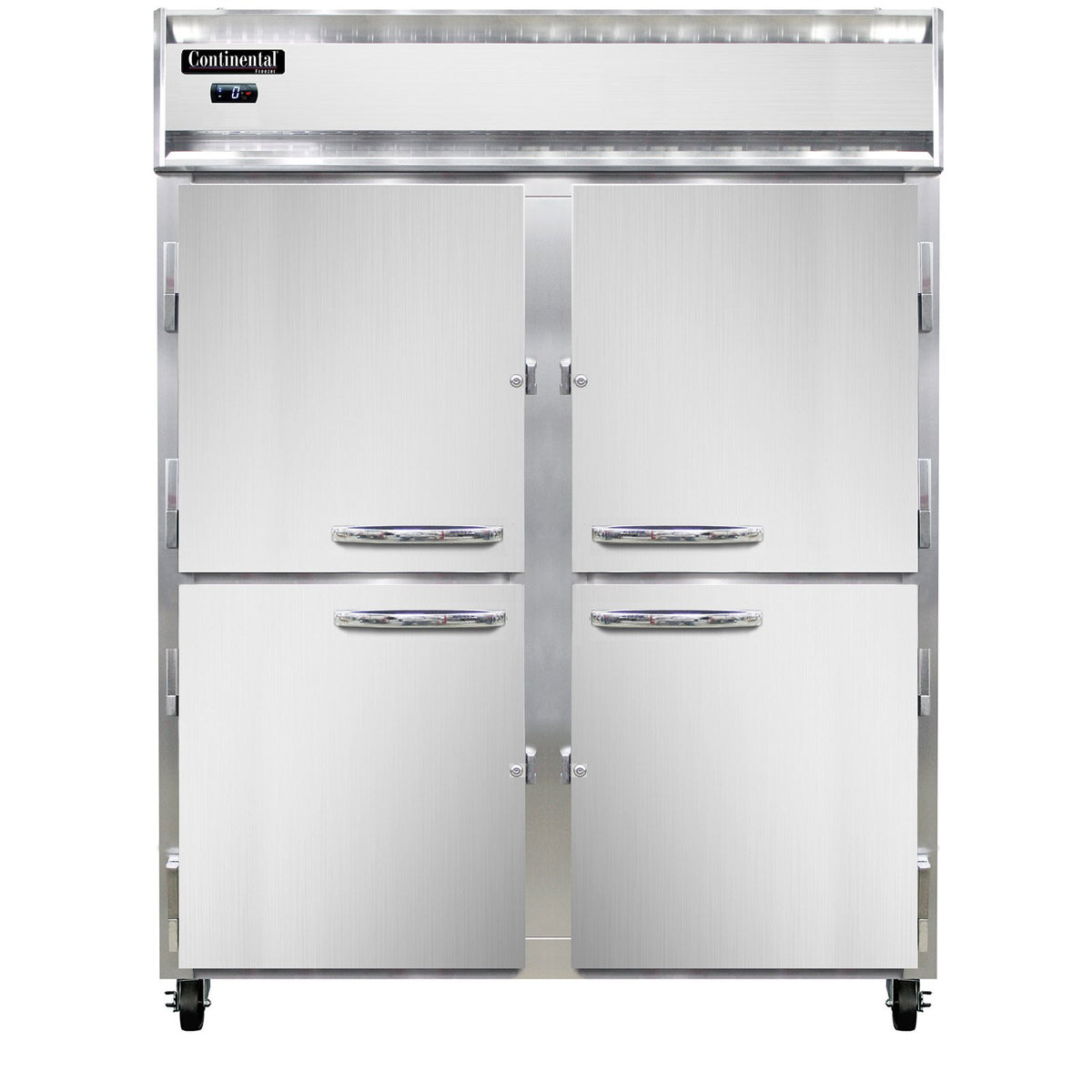 Continental Refrigerator 2FENHD 57-Inch Reach-In Freezer — 4 Doors, Stainless Steel Front