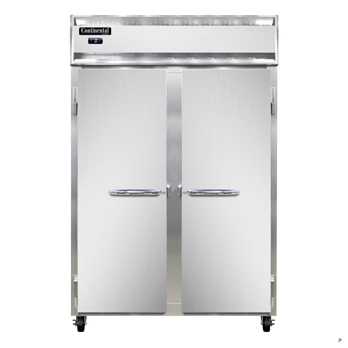 Continental Refrigerator 2FN 52-Inch Reach-In Freezer — 2 Doors, Stainless Steel Front