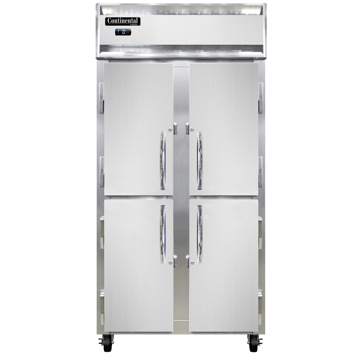 Continental Refrigerator 2FSENSAHD 36.25-Inch Reach-In Freezer — 4 Doors, Stainless Steel Exterior