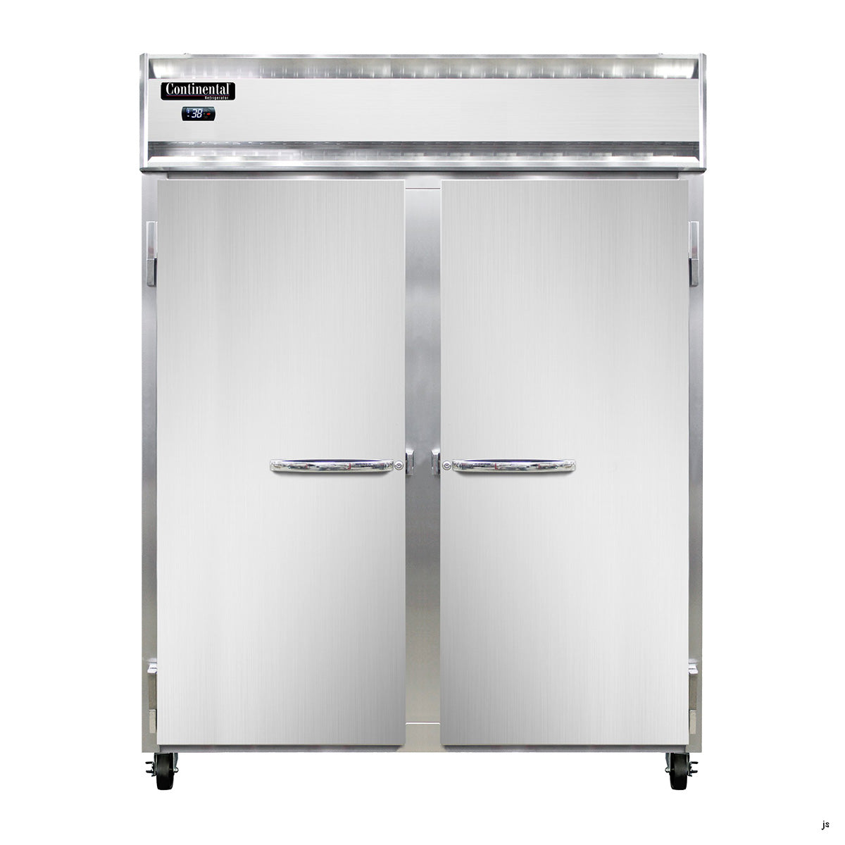 Continental Refrigerator 2REN 57-Inch Reach-In Refrigerator — 2 Doors, Stainless Steel Front