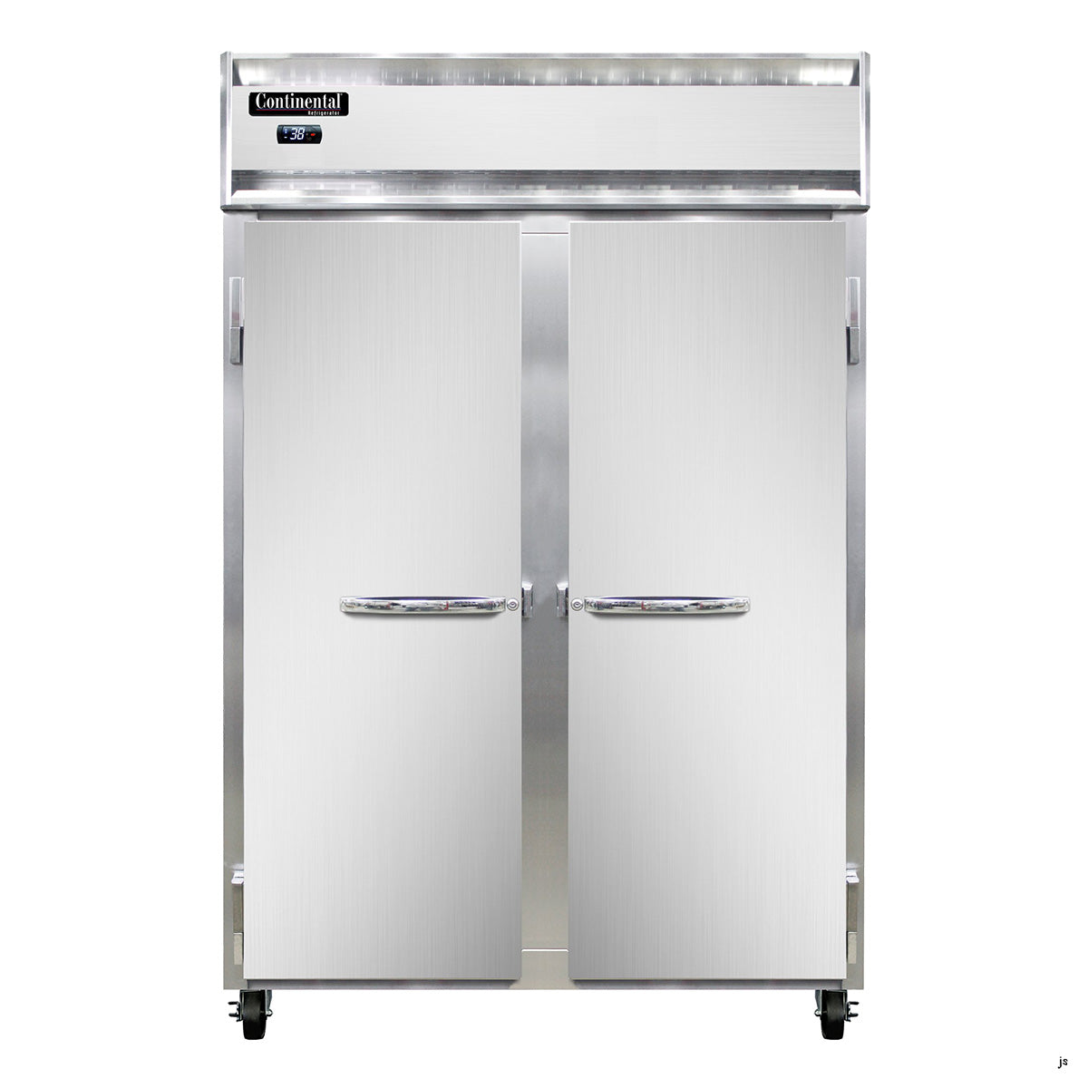 Continental Refrigerator 2RN 52-Inch Reach-In Refrigerator — 2 Doors, Stainless Steel Front