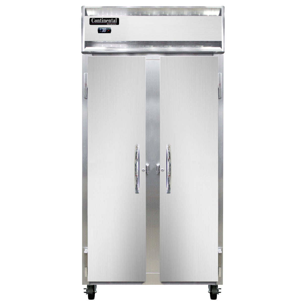 Continental Refrigerator 2RSEN 36.25-Inch Reach-In Refrigerator — 2 Doors, Stainless Steel Front