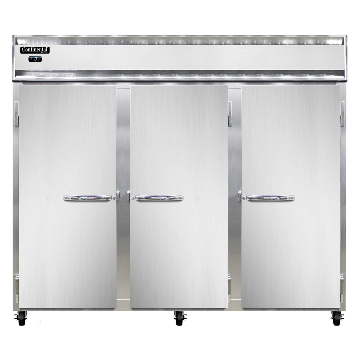 Continental Refrigerator 3FENSA 85.5-Inch Reach-In Freezer β 3 Doors, Stainless Steel Exterior