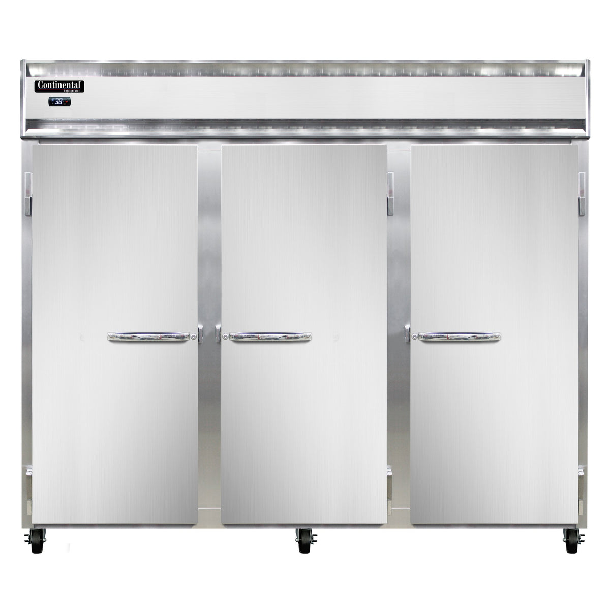 Continental Refrigerator 3REN 85.5-Inch Reach-In Refrigerator — 3 Doors, Stainless Steel Front