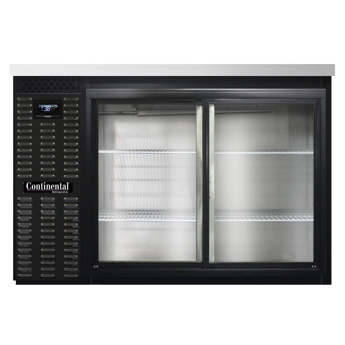 Continental Refrigerator BB50NSGD 50-Inch Back Bar Glass Door Refrigerator — 2 Doors