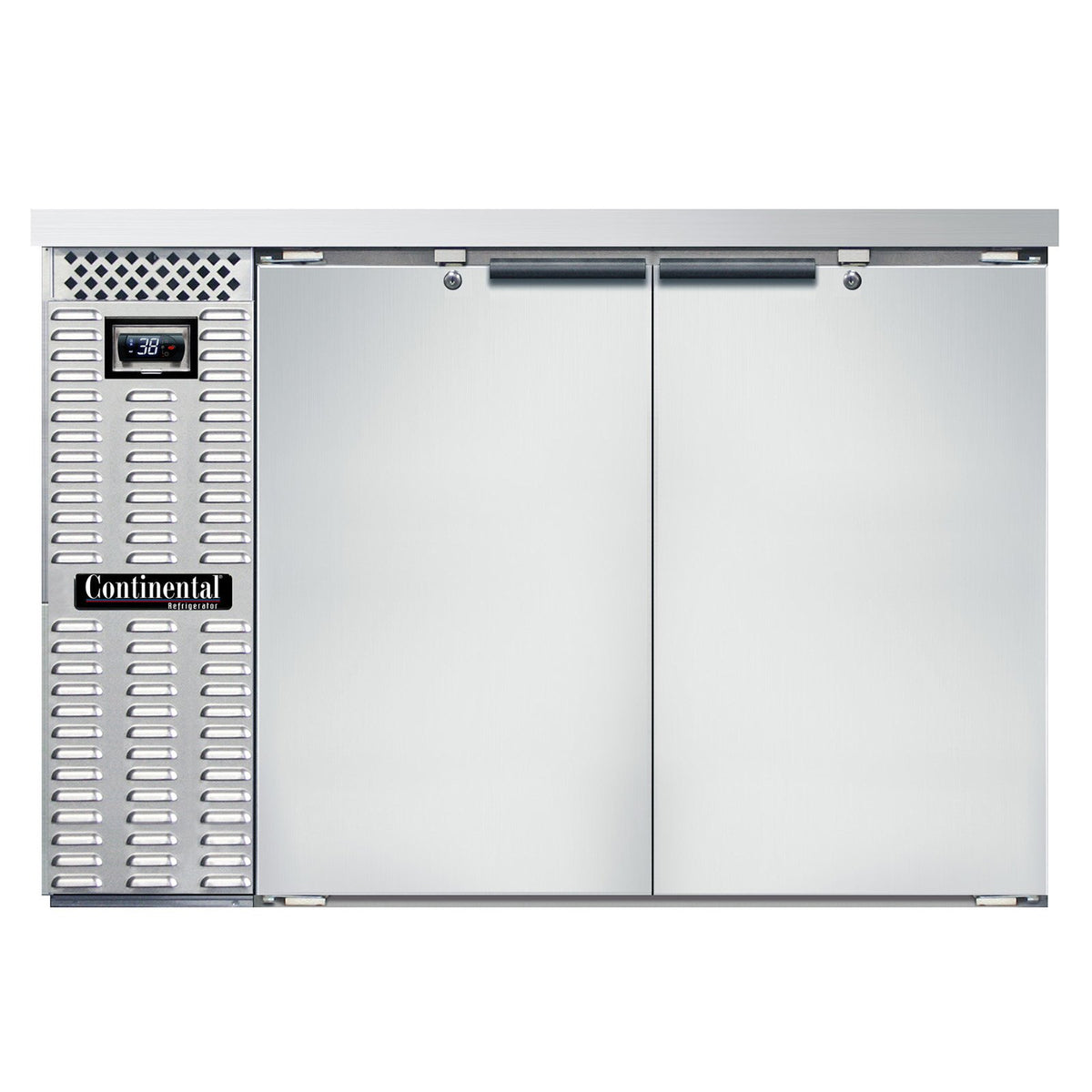 Continental Refrigerator BB50NSS 50-Inch Back Bar Refrigerator — 2 Doors, Stainless Steel Exterior