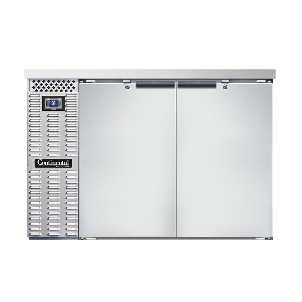 Continental Refrigerator BB50SNSS 50-Inch Back Bar Refrigerator — 2 Doors, Stainless Steel Exterior