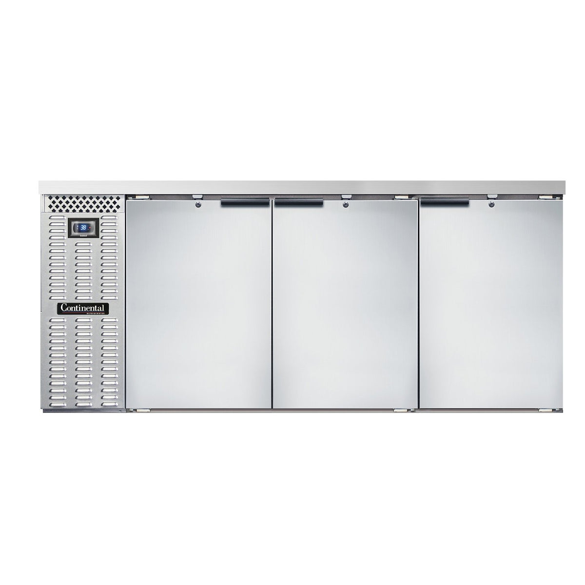 Continental Refrigerator BB79SNSS 79-Inch Back Bar Refrigerator — 3 Doors, Stainless Steel Exterior