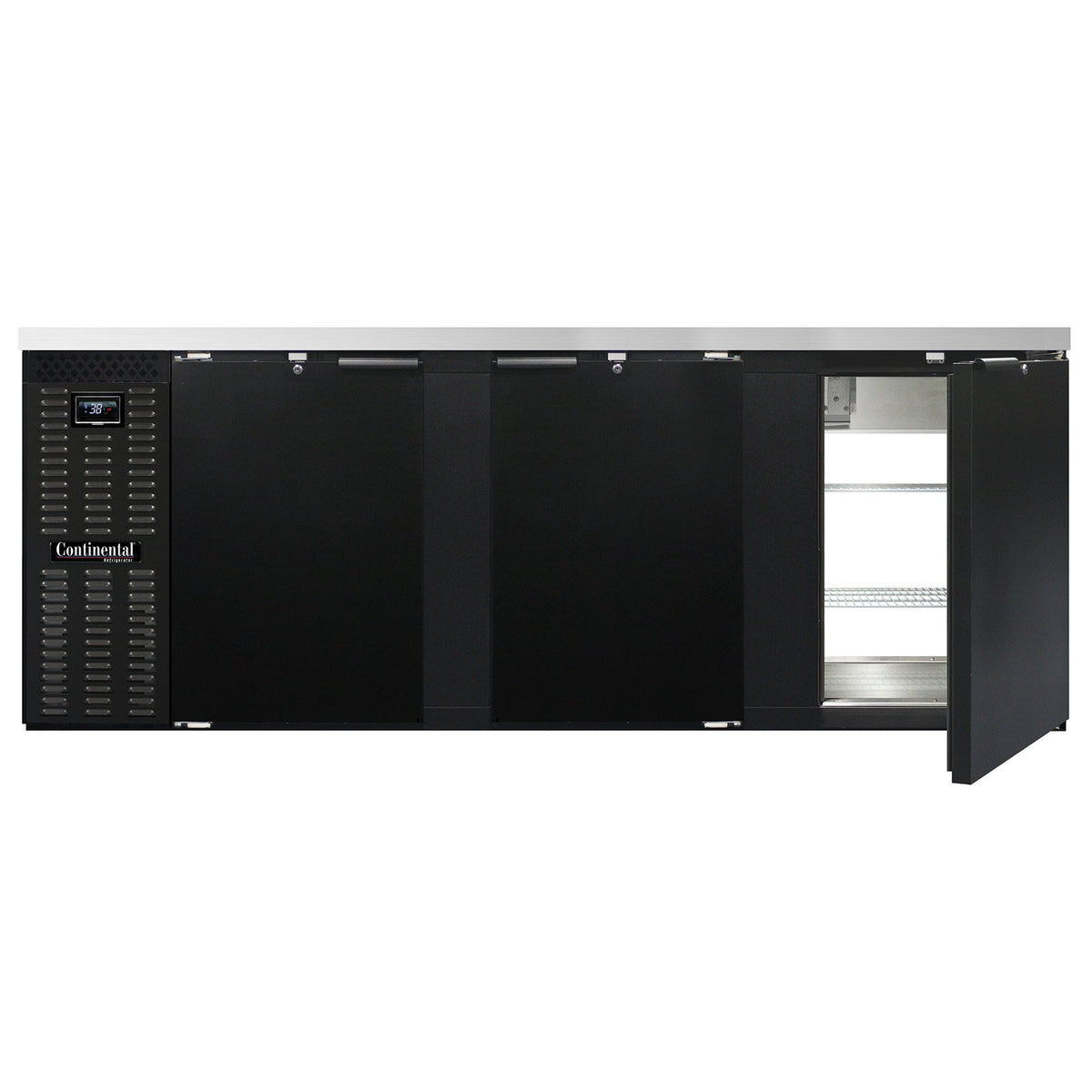 Continental Refrigerator BB90NPT 90-Inch Back Bar Refrigerator — 6 Doors