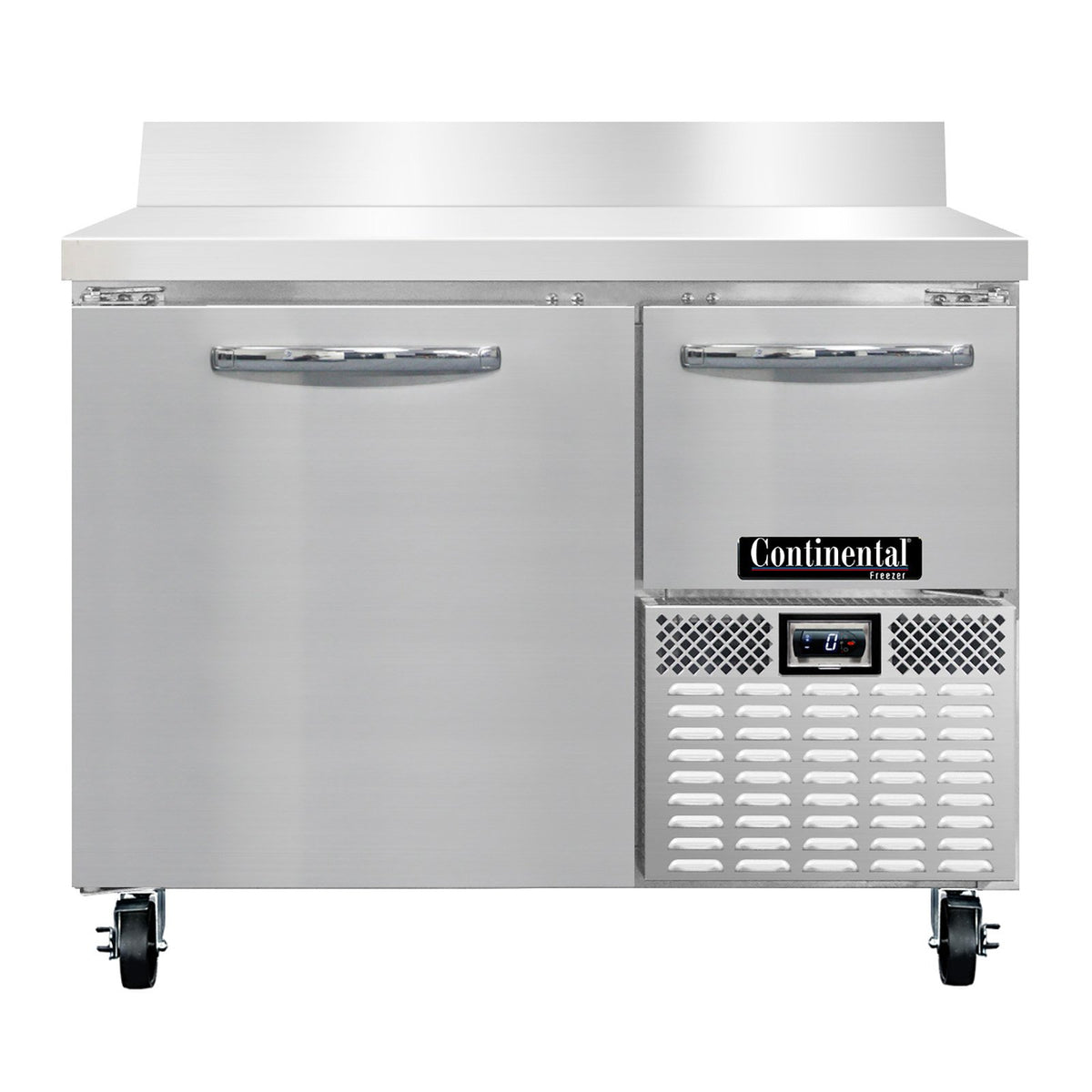 Continental Refrigerator FA43NBS 43-Inch Worktop Freezer — 2 doors, Stainless Steel Front