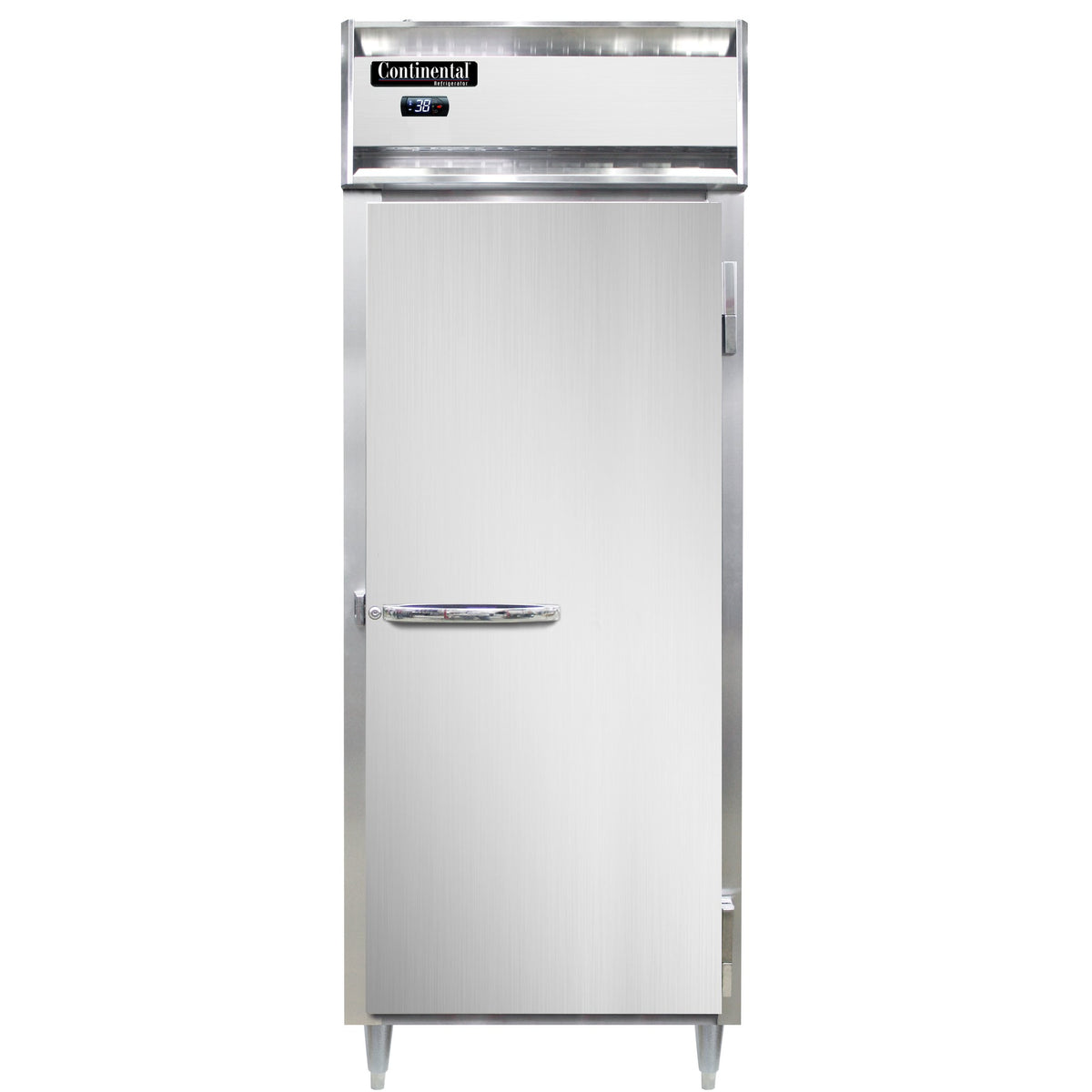 Continental Refrigerator D1RENPT 28.5-Inch Pass-Thru Refrigerator — 2 Doors, Stainless Steel Front