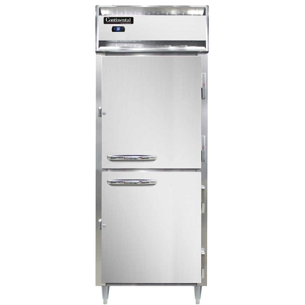 Continental Refrigerator D1RENSAPTHD 28.5-Inch Pass-Thru Refrigerator — 4 Doors, Stainless Steel Exterior