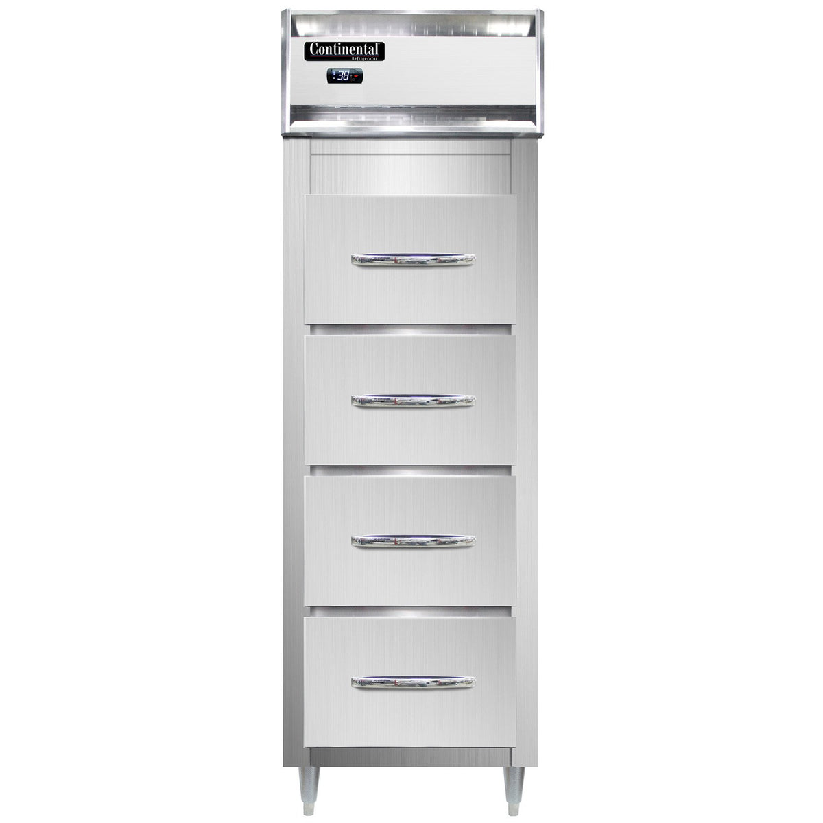 Continental Refrigerator D1RSNSS-F 26-Inch Fish / Poultry File Refrigerator β 4 Drawers