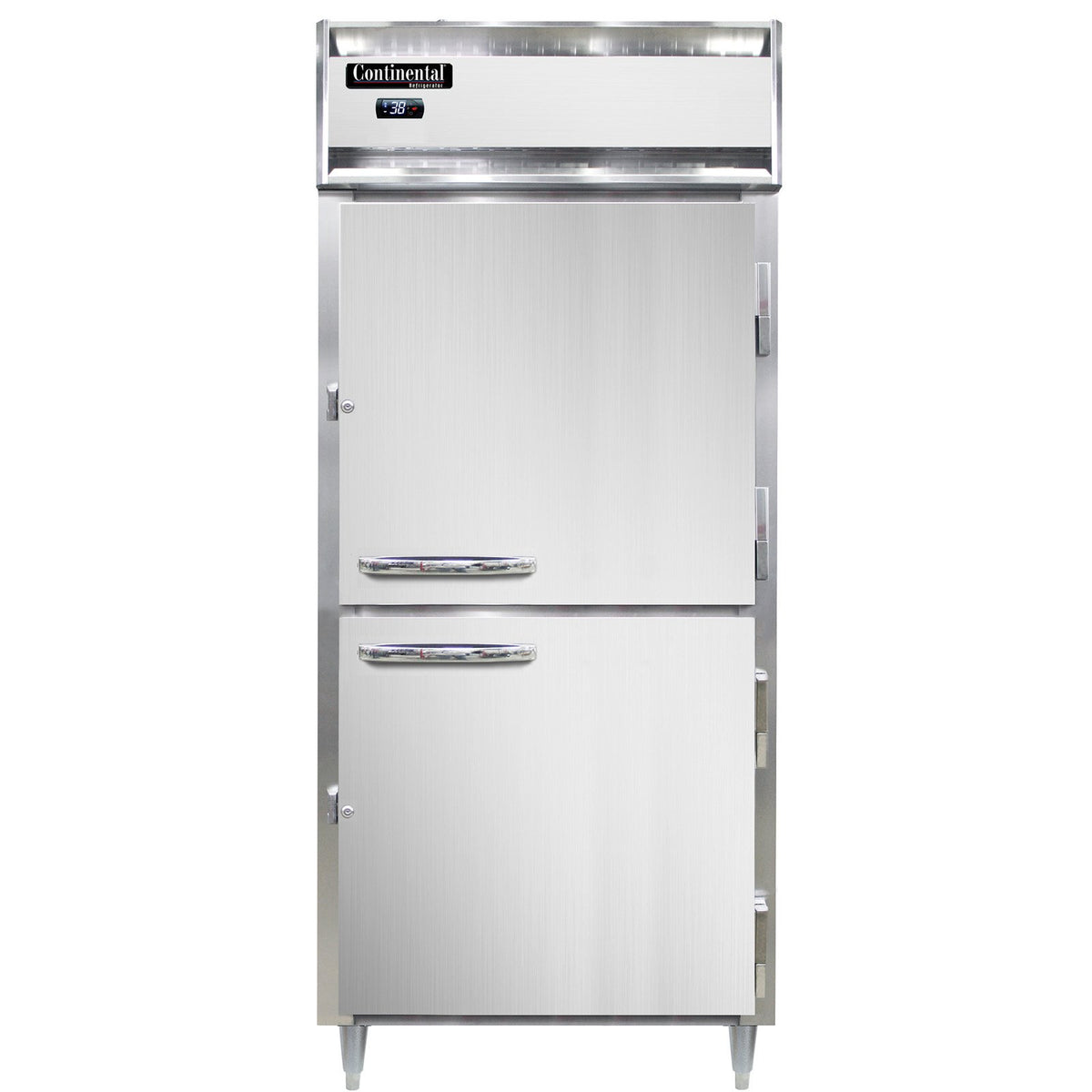 Continental Refrigerator D1RXNSSPTHD 36.25-Inch Pass-Thru Refrigerator — 4 Doors, Stainless Steel Exterior