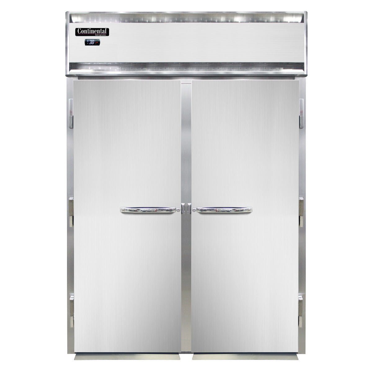 Continental Refrigerator D2RINSA-E 68.5-Inch Roll-In Refrigerator — 2 Doors, Stainless Steel Exterior