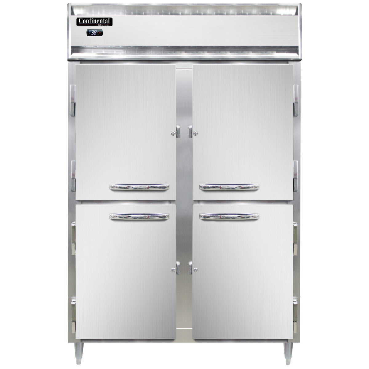 Continental Refrigerator D2RNHD 52-Inch Reach-In Refrigerator — 4 Doors, Stainless Steel Front