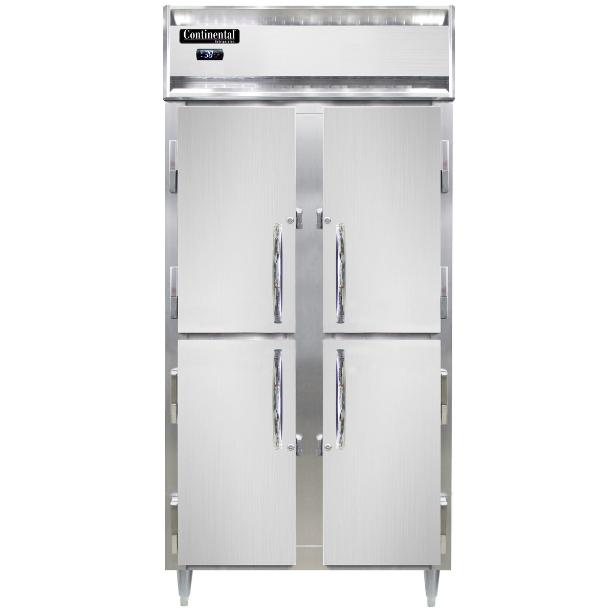 Continental Refrigerator D2RSENHD 36.25-Inch Reach-In Refrigerator — 4 Doors, Stainless Steel Front