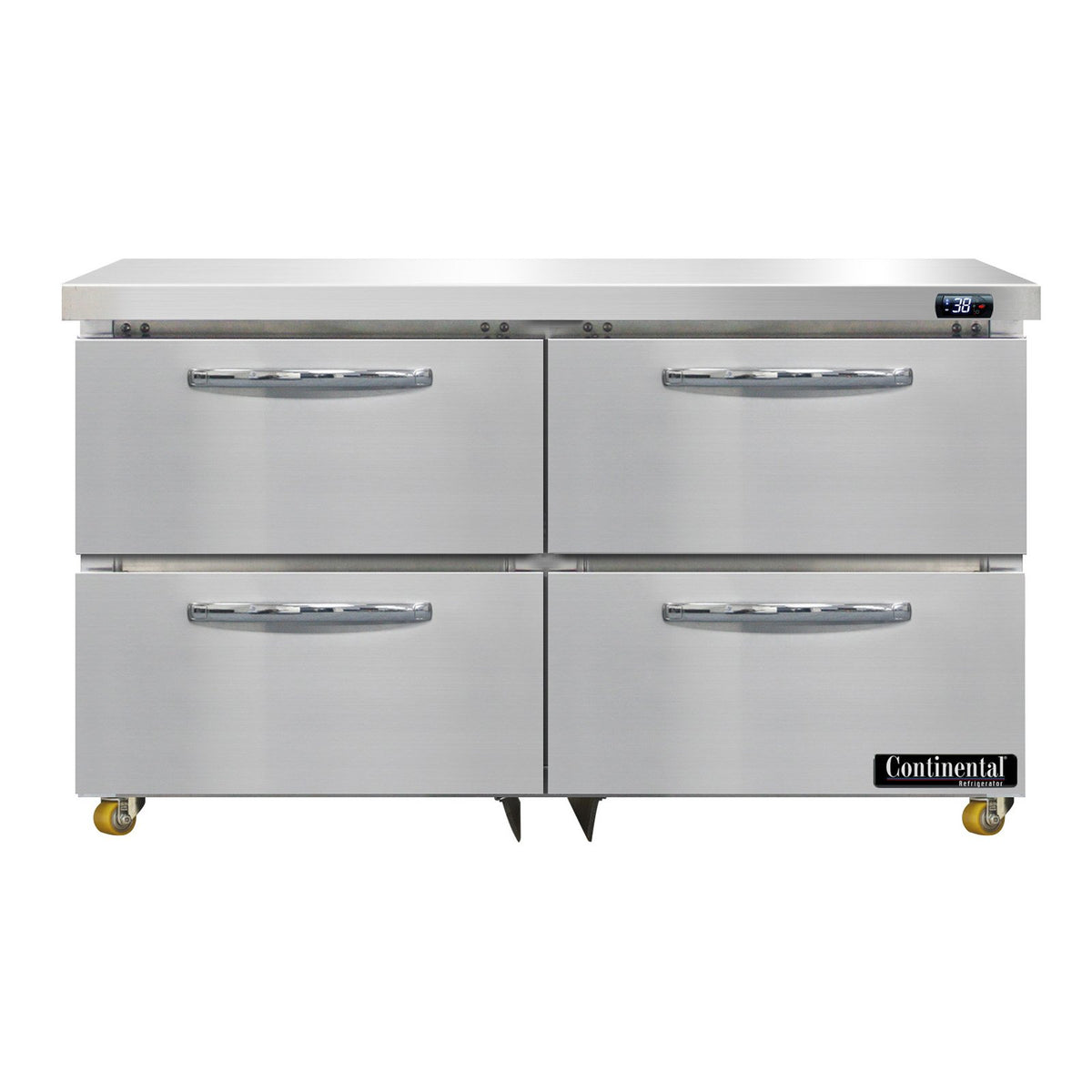Continental Refrigerator D48N-U-D 48-Inch Undercounter Refrigerator β 4 Drawers, Stainless Steel Exterior