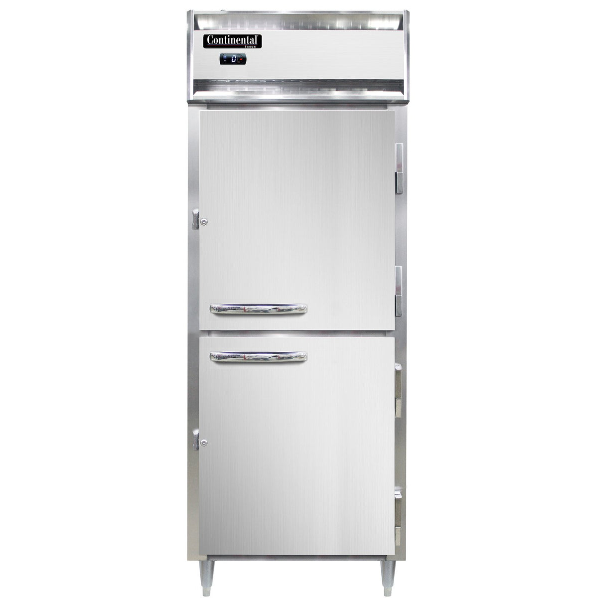 Continental Refrigerator D1FENSSHD 28.5-Inch Reach-In Freezer — 2 Doors, Stainless Steel Exterior