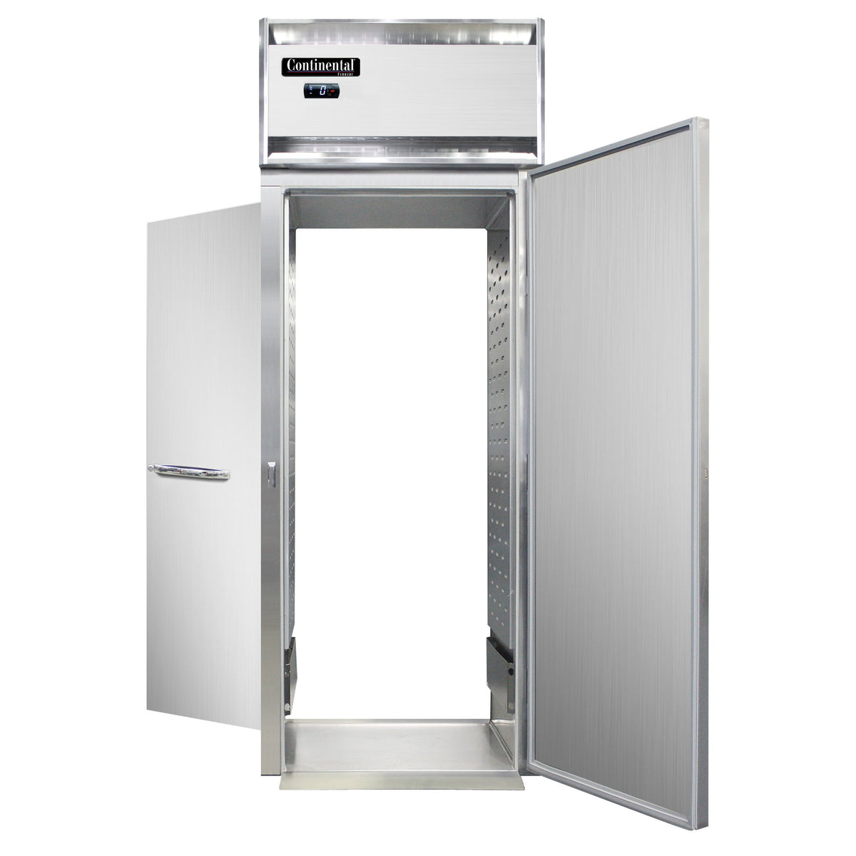 Continental Refrigerator D1FINRT 35.25-Inch Roll-Thru Freezer — 2 Doors, Stainless Steel Front