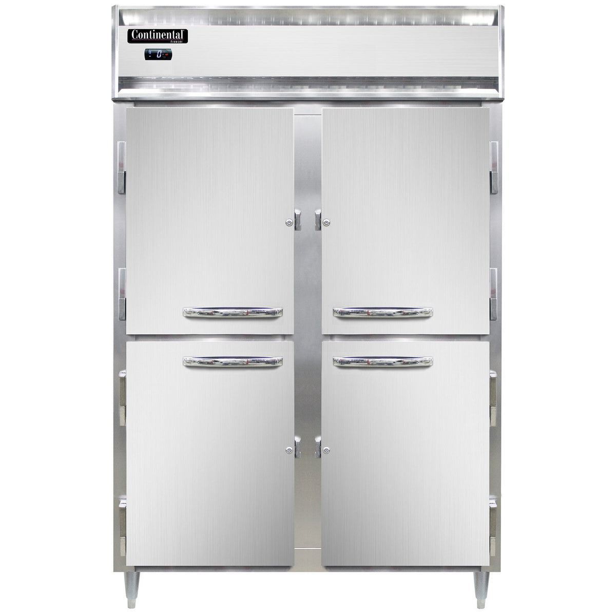 Continental Refrigerator D2FNSSHD 52-Inch Reach-In Freezer — 2 Doors, Stainless Steel Exterior