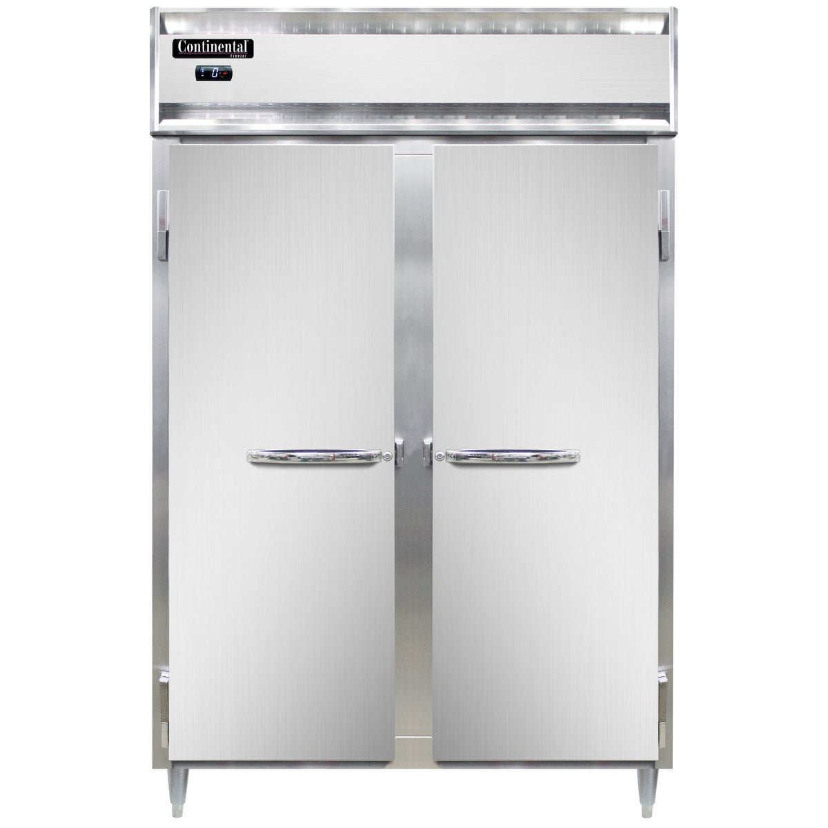 Continental Refrigerator D2FN 52-Inch Reach-In Freezer — 2 Doors, Stainless Steel Front