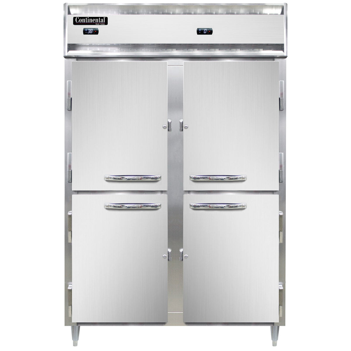 Continental Refrigerator D2RFNSSHD 52-Inch Refrigerator / Freezer — 2 Doors, Stainless Steel Exterior