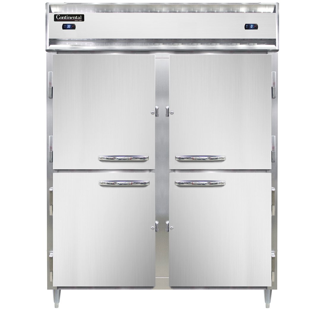 Continental Refrigerator D2RFESNSAHD 57-Inch Refrigerator / Freezer — 2 Doors, Stainless Steel Exterior