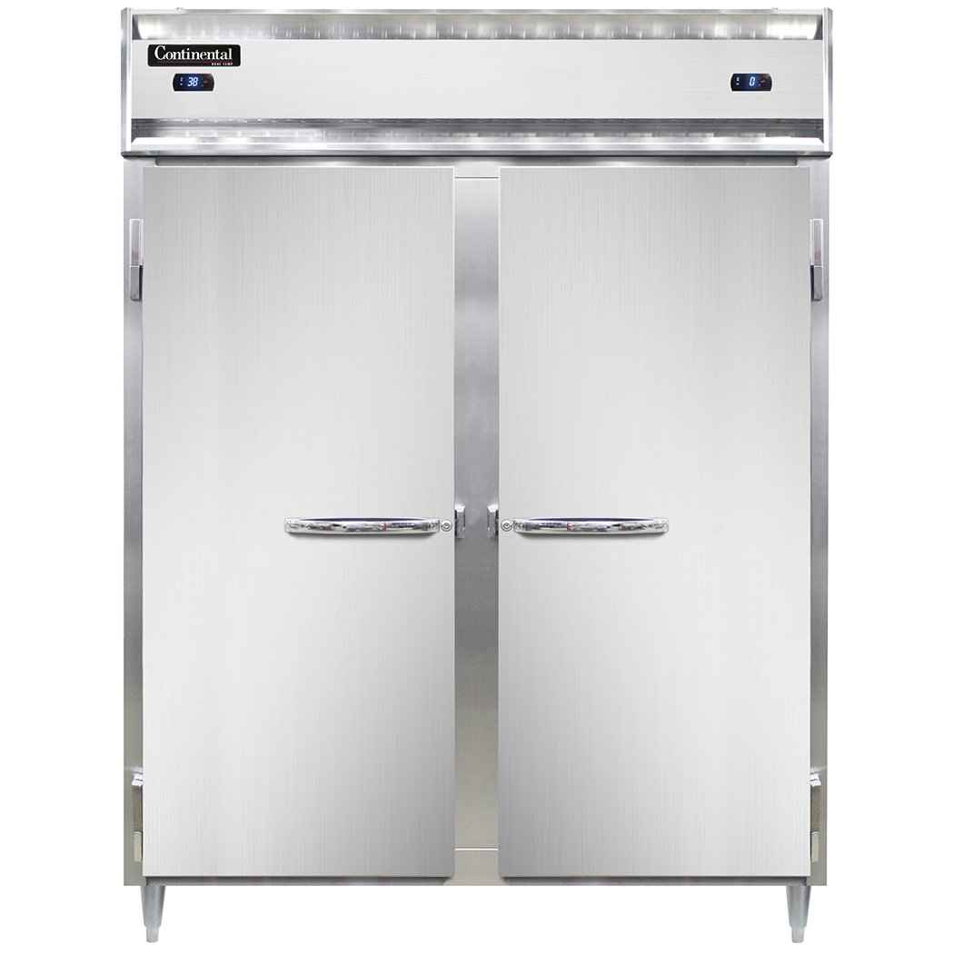 Continental Refrigerator D2RFESN 57-Inch Refrigerator / Freezer — 2 Doors, Stainless Steel Front