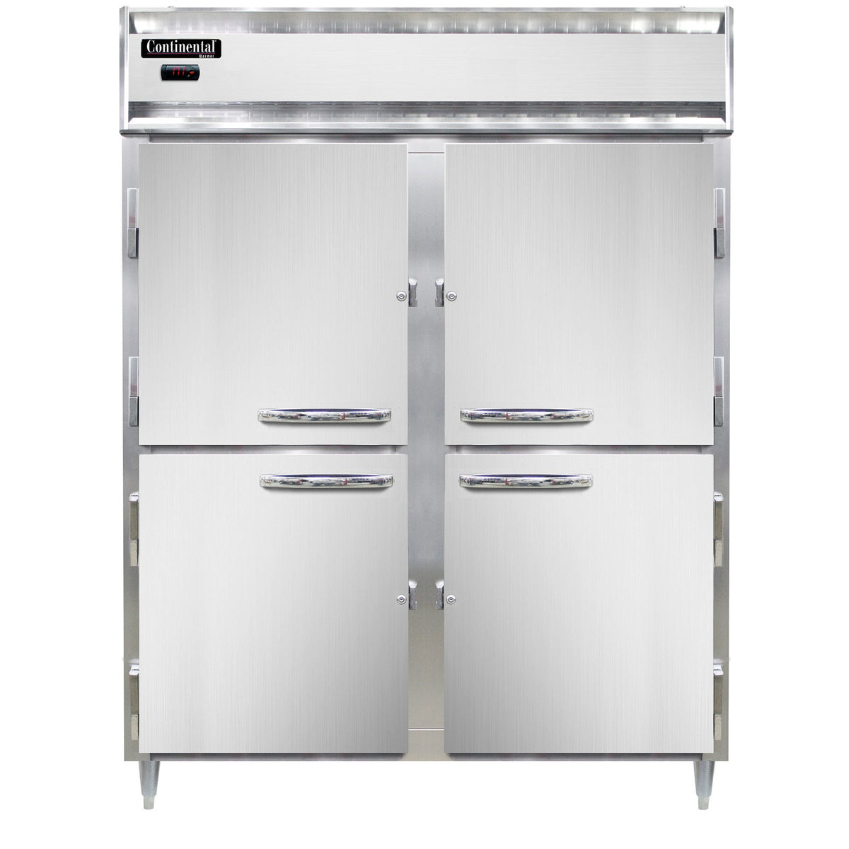Continental Refrigerator DL2WE-SS-PT-HD 57-Inch Pass-Thru Heated Holding Cabinet — 8 Doors, Stainless Steel Exterior