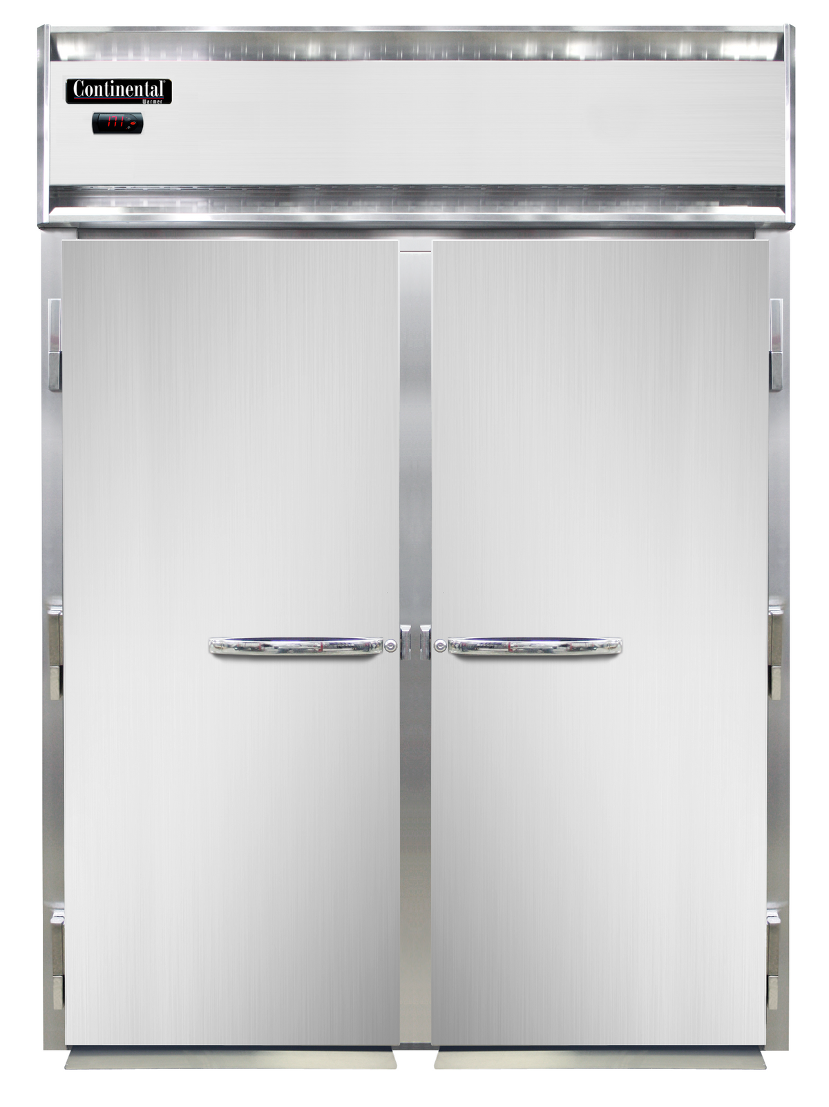 Continental Refrigerator DL2WI-SS-RT-SD-GD 68.5-Inch Roll-Thru Heated Holding Cabinet — 4 Doors, Stainless Steel Exterior