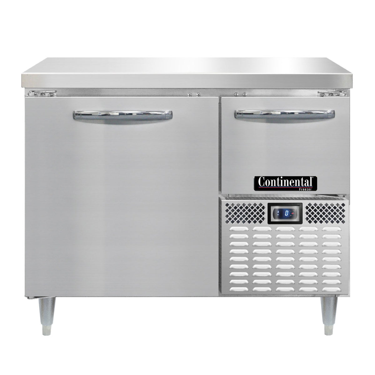 Continental Refrigerator DFA43NSS 43-Inch Worktop Freezer β 2 doors, Stainless Steel Front