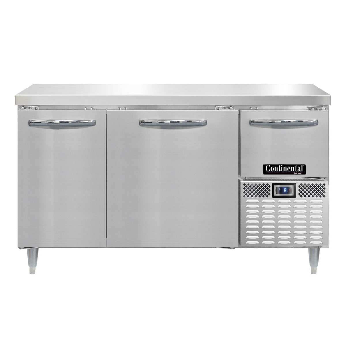 Continental Refrigerator DFA60NSS 60-Inch Worktop Freezer β 3 doors, Stainless Steel Front