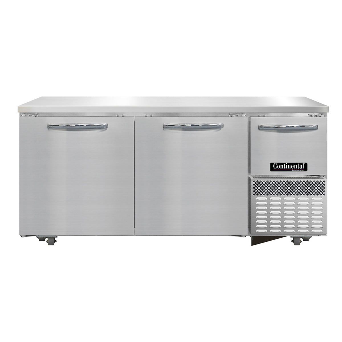 Continental Refrigerator FA68SN-U 68-Inch Undercounter Freezer β 3 Doors, Stainless Steel Exterior