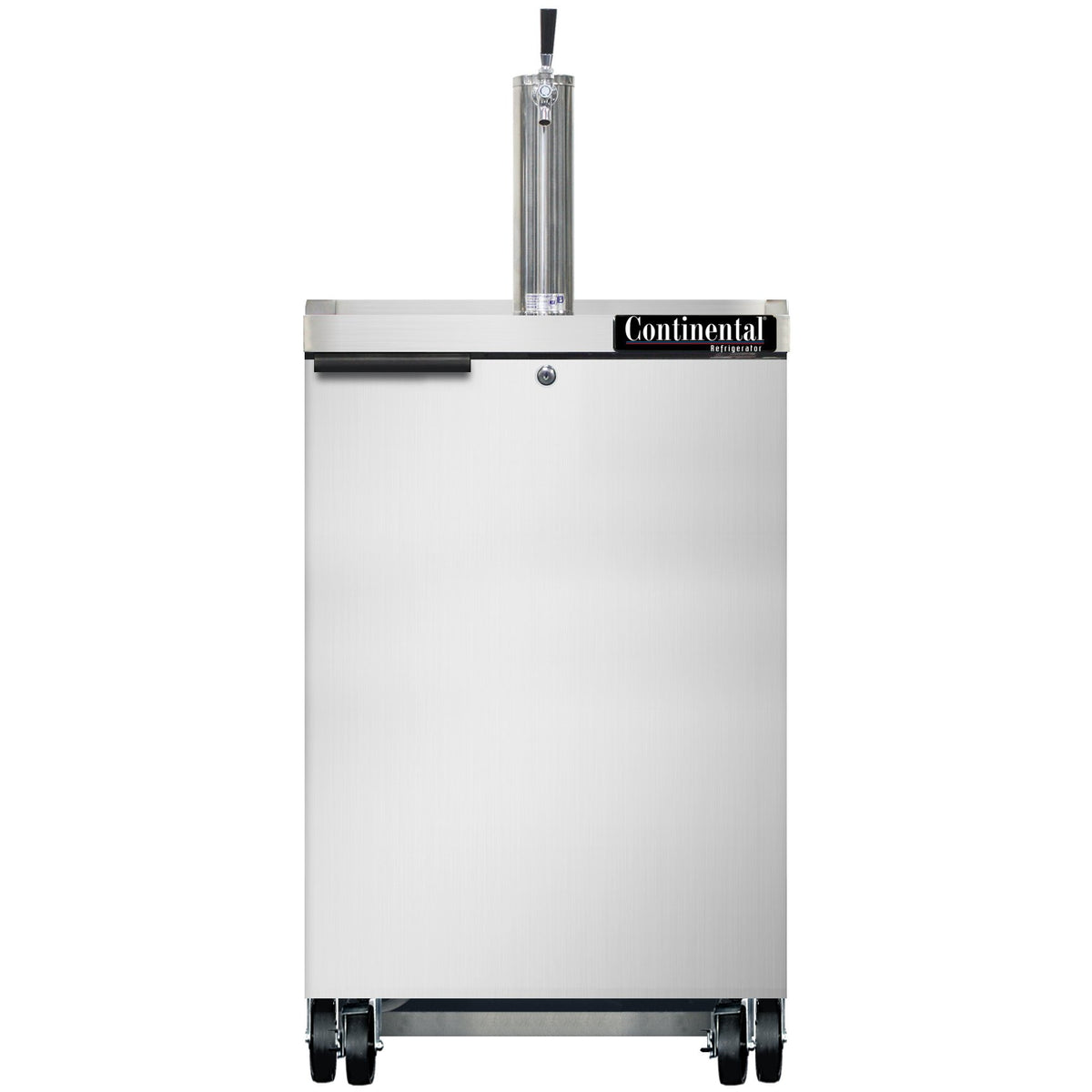 Continental Refrigerator KC24NSS 24.125-Inch Keg Cooler & Beer Dispenser — 1 Doors, Stainless Steel Exterior