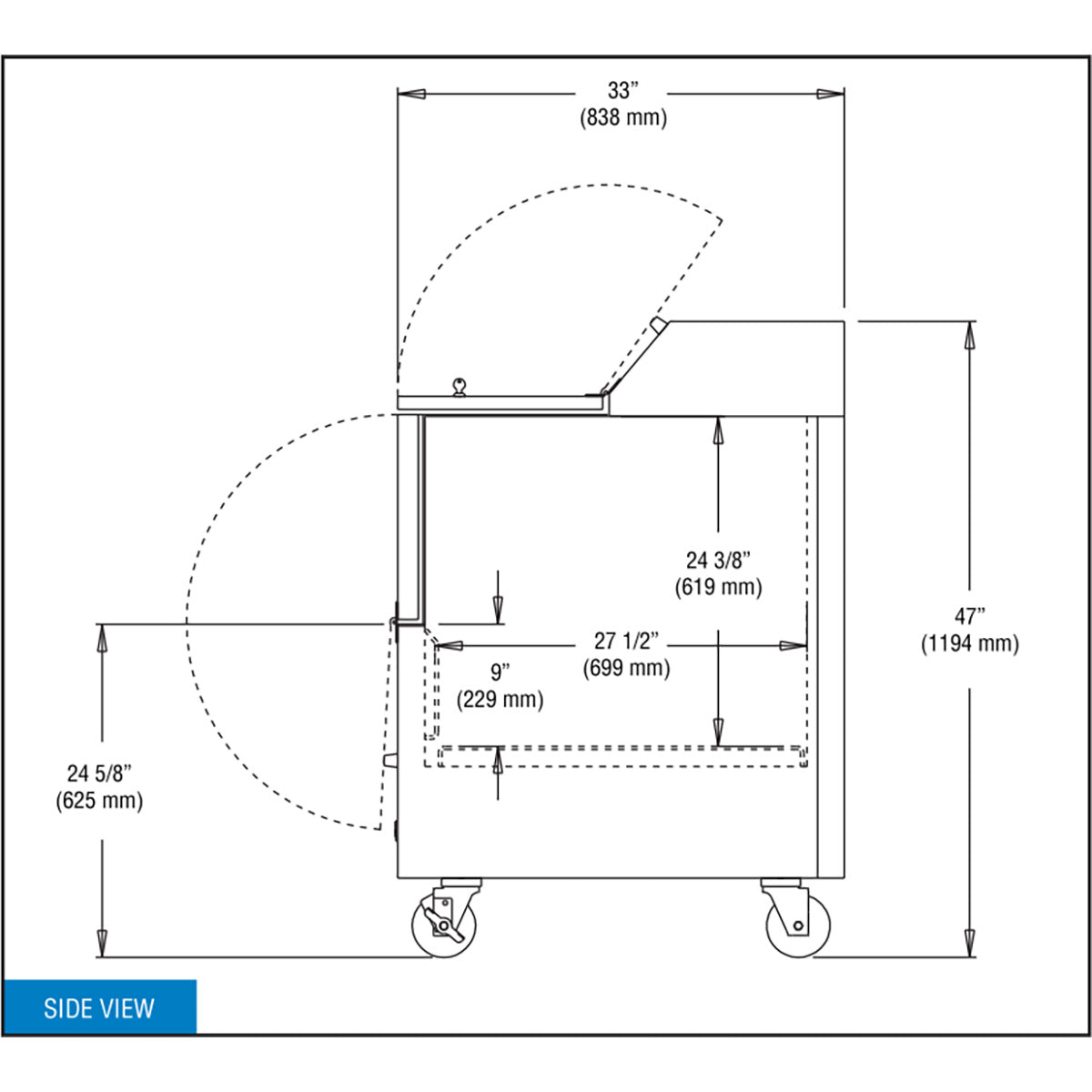 Continental Refrigerator MC4NS 49-Inch Milk Cooler