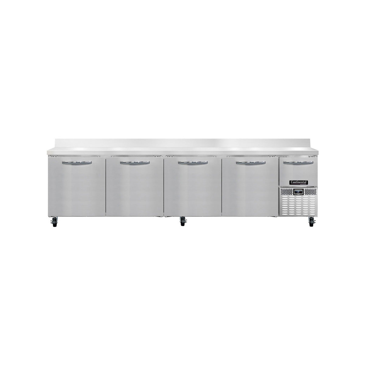 Continental Refrigerator RA118NBS 118-Inch Worktop Refrigerator — 5 doors, Stainless Steel Front