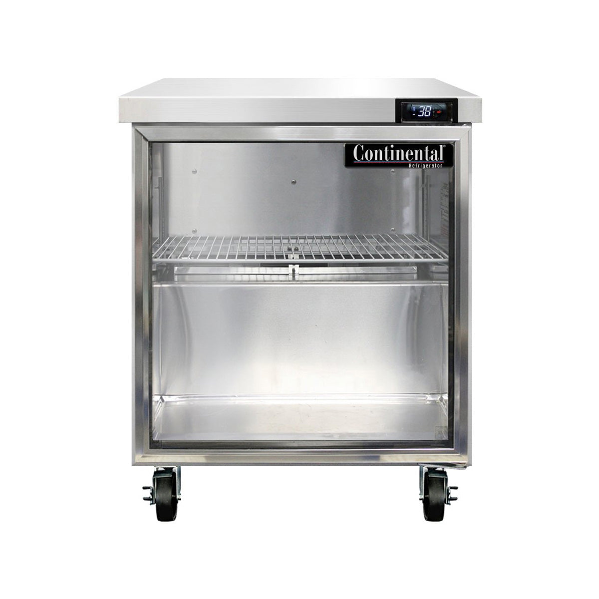Continental Refrigerator SW27NGD 27.5-Inch Worktop Refrigerator — 1 Doors, Stainless Steel Front