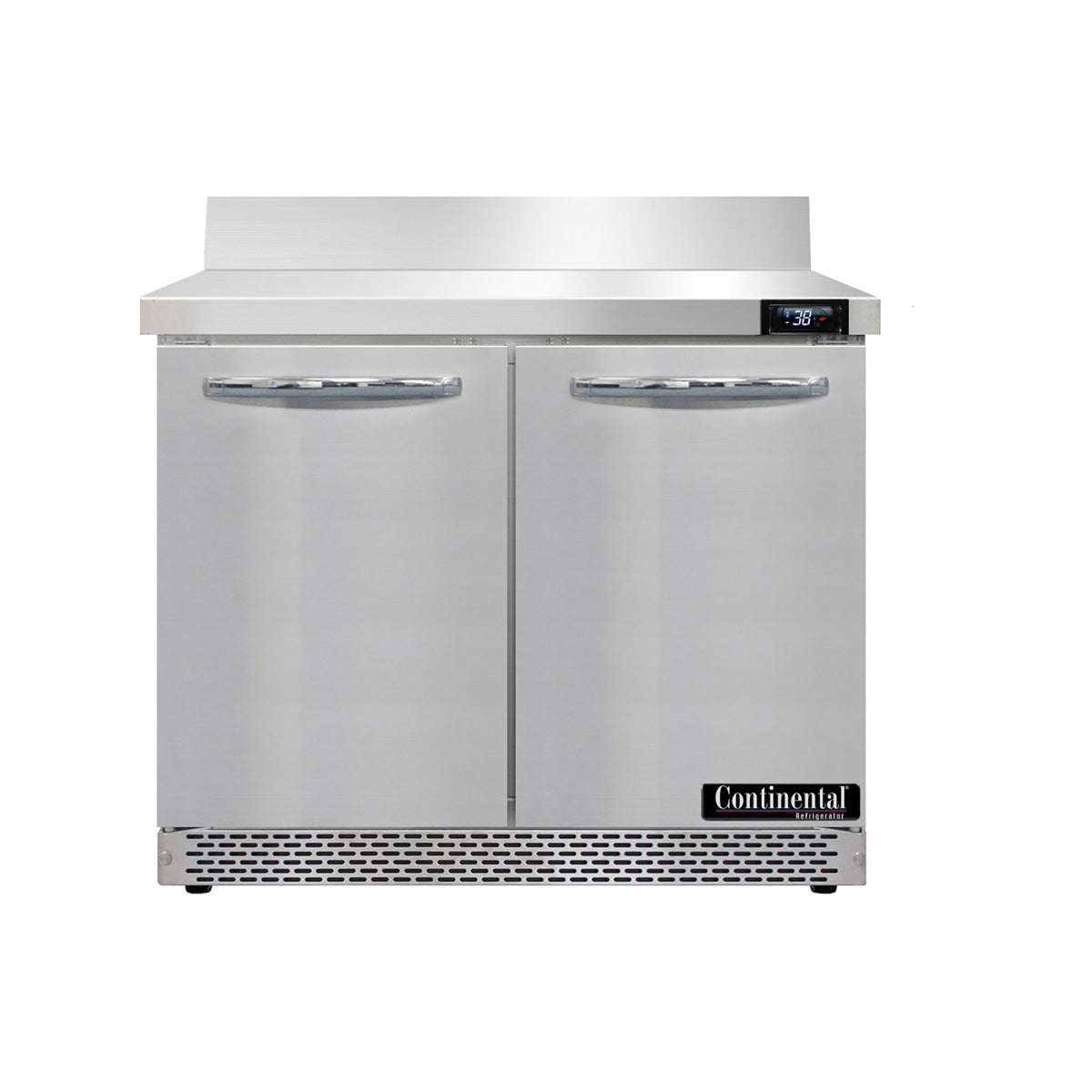 Continental Refrigerator SW36NBS-FB 36-Inch Worktop Refrigerator — 2 Doors, Stainless Steel Front