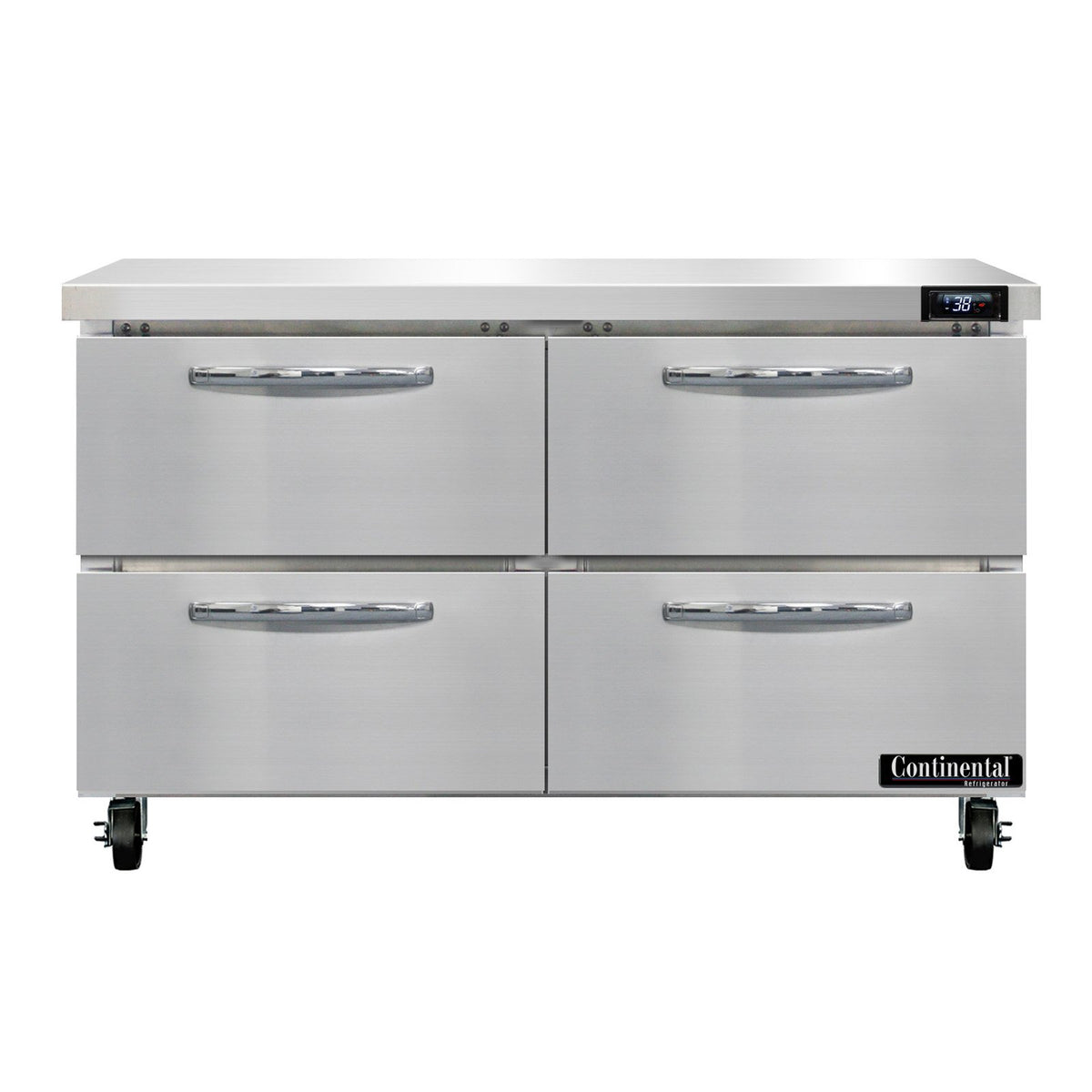 Continental Refrigerator SW48N-D 48-Inch Worktop Refrigerator — 4 Drawers, Stainless Steel Front