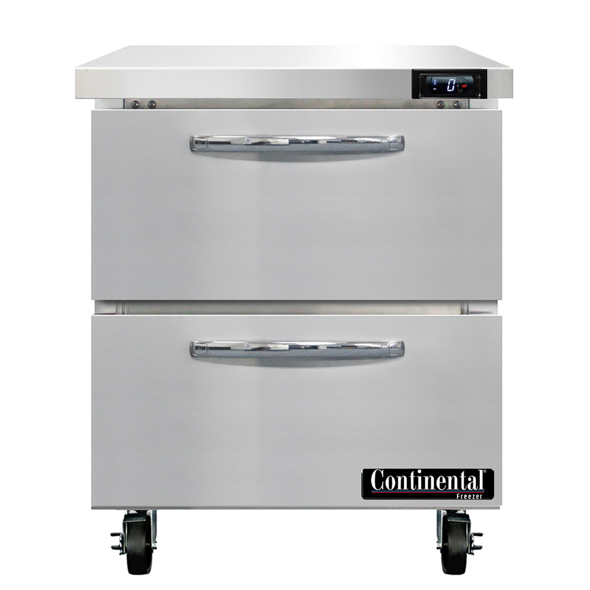 Continental Refrigerator SWF27N-D 27.5-Inch Worktop Freezer — 2 Drawers, Stainless Steel Front