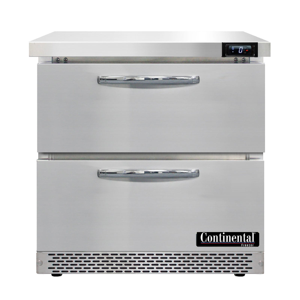 Continental Refrigerator SWF32N-FB-D 32-Inch Worktop Freezer β 2 Drawers, Stainless Steel Front