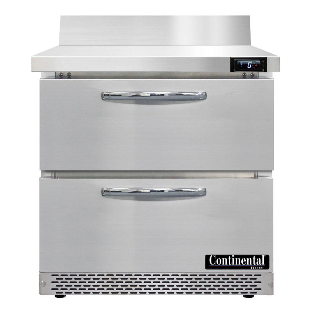 Continental Refrigerator SWF32NBS-FB-D 32-Inch Worktop Freezer — 2 Drawers, Stainless Steel Front