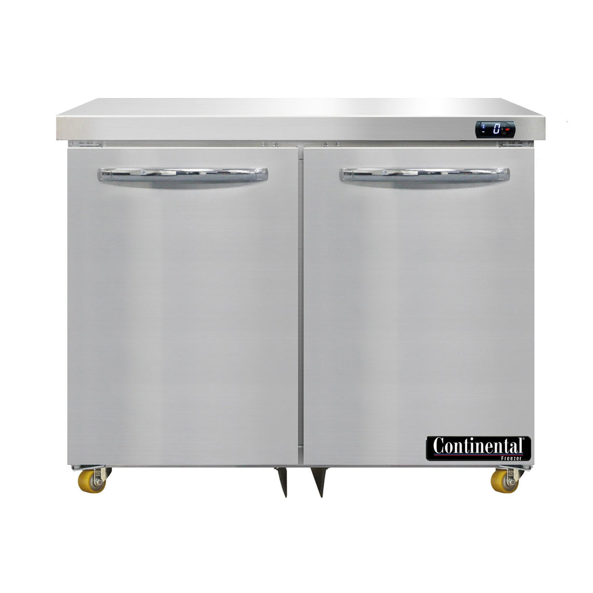 Continental Refrigerator SWF36N-U 36-Inch Undercounter Freezer — 2 Doors, Stainless Steel Front