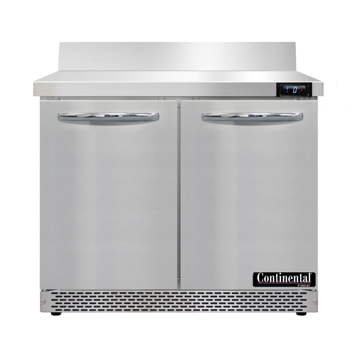 Continental Refrigerator SWF36NBS-FB 36-Inch Worktop Freezer — 2 Doors, Stainless Steel Front