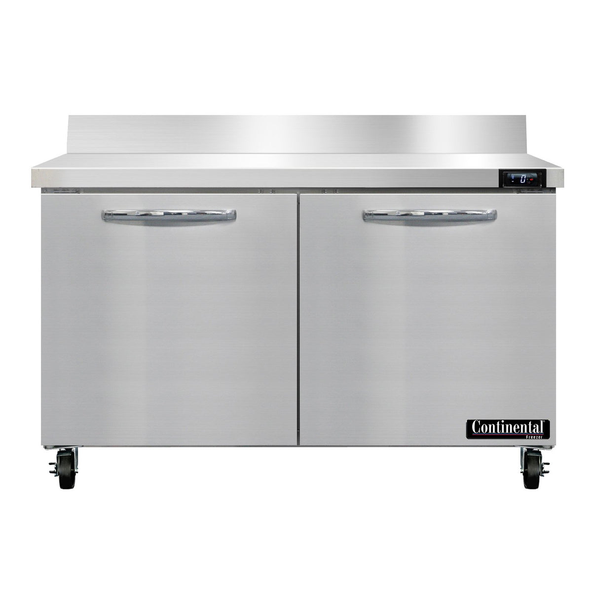 Continental Refrigerator SWF48NBS 48-Inch Worktop Freezer β 2 Doors, Stainless Steel Front