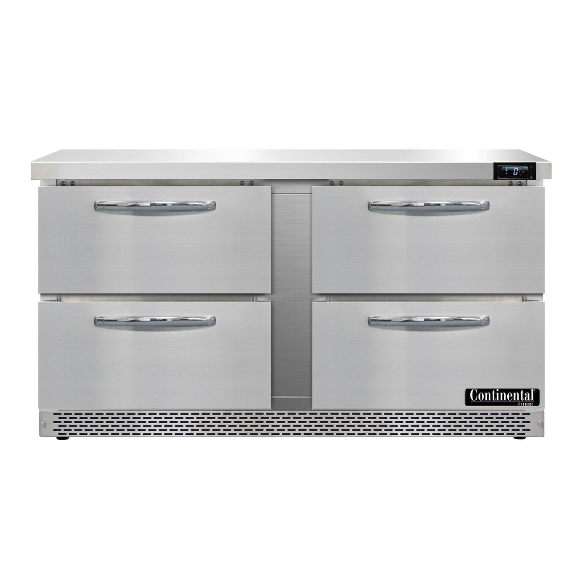 Continental Refrigerator SWF60N-FB-D 60-Inch Worktop Freezer — 4 Drawers, Stainless Steel Front