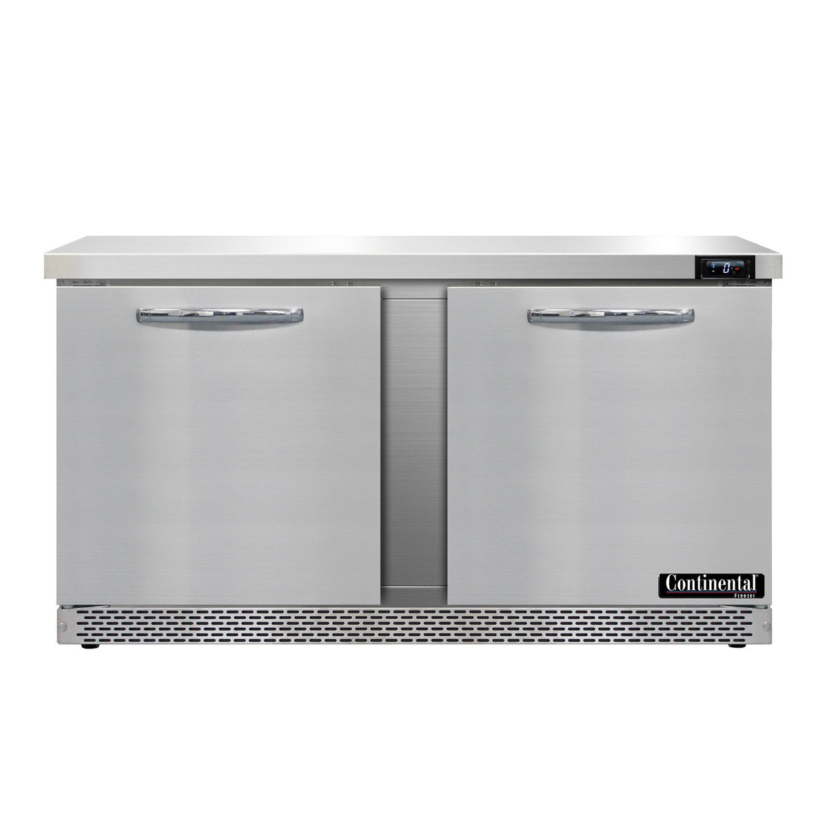 Continental Refrigerator SWF60N-FB 60-Inch Worktop Freezer — 2 Doors, Stainless Steel Front