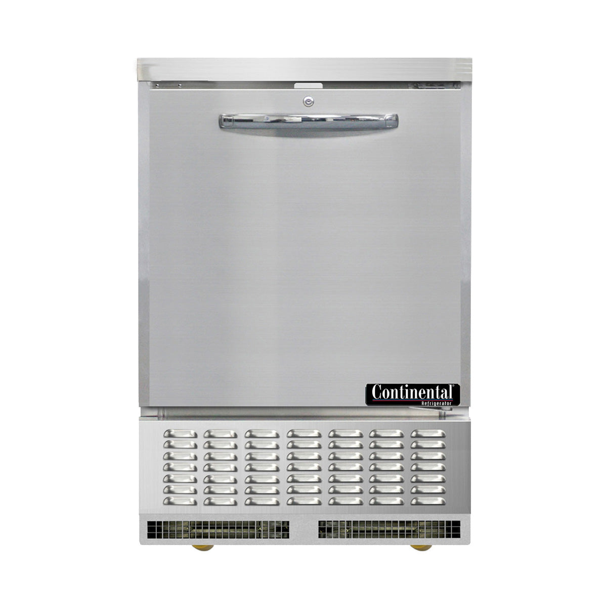 Continental Refrigerator UC24N 24-Inch Undercounter Refrigerator — 1 Doors, Stainless Steel Exterior