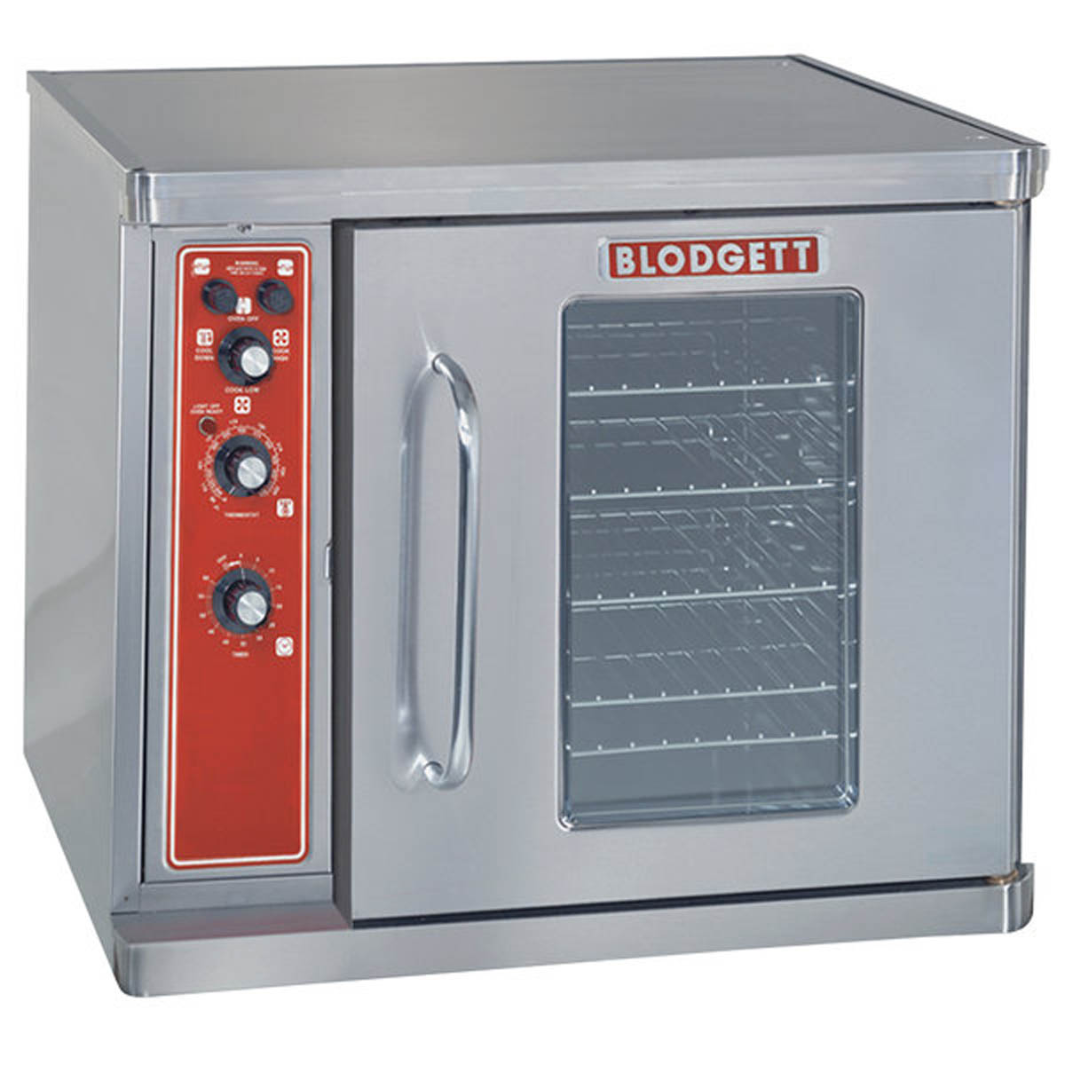 Blodgett CTBR half-size electric convection oven, angled front view, controls on the left